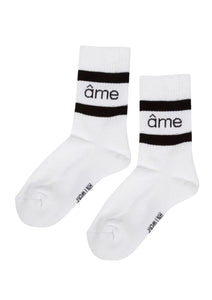 DIEGO SOCKS WITH CONTRASTING LINES | WHITE by AME