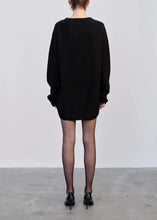 Charger l&#39;image dans la galerie, FRED KNIT SWEATER DRESS | BLACK HERSKIND