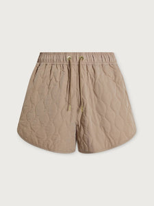 CATRINE QUILTED SHORT | LIGHT TAUPE VARLEY