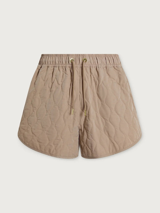 CATRINE QUILTED SHORT | LIGHT TAUPE VARLEY