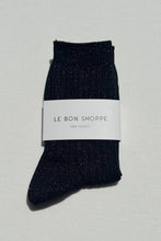 Load image into Gallery viewer, Her Socks - Modal Lurex: Ruby Glitter Le Bon Shoppe