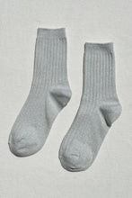 Load image into Gallery viewer, Her Socks - Modal Lurex: Copper Black Le Bon Shoppe