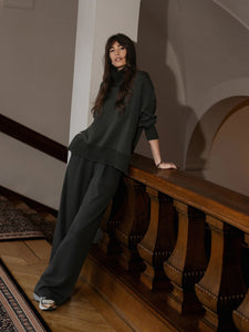THE EXTRA WIDE LEG PANT 32" | OLIVE MARL VARLEY