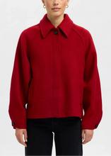 Load image into Gallery viewer, SLFLIVA WOOL BLEND JACKET | EQUESTRIAN RED SELECTED