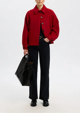 Load image into Gallery viewer, SLFLIVA WOOL BLEND JACKET | EQUESTRIAN RED SELECTED