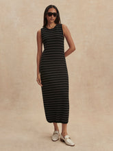 Load image into Gallery viewer, Varley BEESLEY STITCH KNIT MIDI DRESS | BLACK