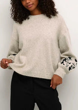 Charger l&#39;image dans la galerie, KALISETTE KNIT PULLOVER | FEATHER GRAY MELANGE KAFFE