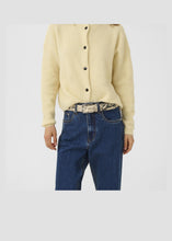 Load image into Gallery viewer, Gestuz Alphagz Short Cardigan In Frozen Dew Mélange – worn view