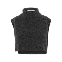 Load image into Gallery viewer, Gestuz Gzalpha Open Side Rollneck In Charcoal Melange – front product view