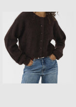 Load image into Gallery viewer, Gestuz Gzdebbie Cardigan In Ganache Melange – worn view