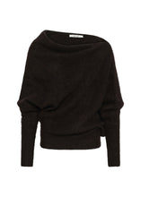 Load image into Gallery viewer, Gestuz Gzdebbie Drape Pullover In Ganache Melange – front product view
