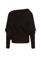 Load image into Gallery viewer, Gestuz Gzdebbie Drape Pullover In Ganache Melange – back product view