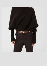 Load image into Gallery viewer, Gestuz Gzdebbie Drape Pullover In Ganache Melange – worn view