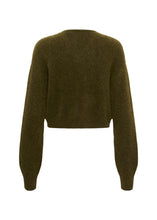 Load image into Gallery viewer, Gestuz Gzdebbie Short Cardigan In Plantation Melange – back product view