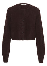 Load image into Gallery viewer, Gestuz Gzdebbie Short Cardigan In Plum Melange – front product view