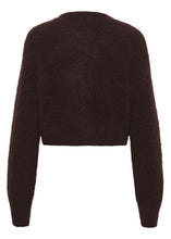 Load image into Gallery viewer, Gestuz Gzdebbie Short Cardigan In Plum Melange – back product view