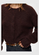 Load image into Gallery viewer, Gestuz Gzdebbie Short Cardigan In Plum Melange – product detail