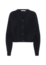 Load image into Gallery viewer, Gestuz Gzdebbie V Cardigan In Navy Melange – front product view