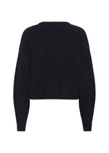 Load image into Gallery viewer, Gestuz Gzdebbie V Cardigan In Navy Melange – back product view