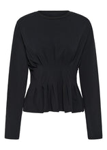 Load image into Gallery viewer, Gestuz Gzinez Ls Tee In Black – front product view