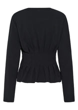 Load image into Gallery viewer, Gestuz Gzinez Ls Tee In Black – back product view