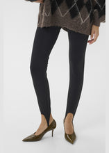 Load image into Gallery viewer, Gestuz Gzlyrose Strap Leggings In Black – worn view