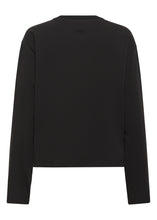 Load image into Gallery viewer, Gestuz Gztima Ls Tee In Black – back product view