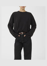 Load image into Gallery viewer, Gestuz Gztima Ls Tee In Black – worn view
