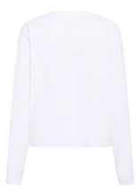 Load image into Gallery viewer, Gestuz Gztima Ls Tee In Bright White – back product view