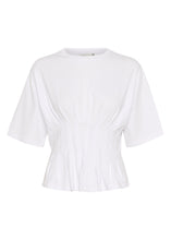 Load image into Gallery viewer, Gestuz Inez Tee In Bright White – front product view