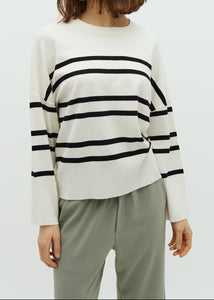 GILLIAN-M BRAVANI KNIT | SUGAR BLACK STRIPE