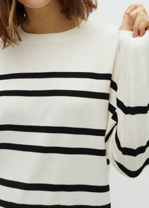 GILLIAN-M BRAVANI KNIT | SUGAR BLACK STRIPE