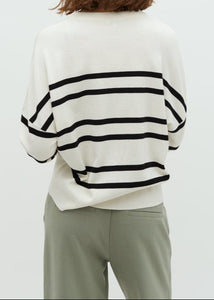 GILLIAN-M BRAVANI KNIT | SUGAR BLACK STRIPE