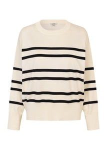 GILLIAN-M BRAVANI KNIT | SUGAR BLACK STRIPE