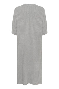 KALOLA KNIT DRESS | GREY MELANGE KAFFE