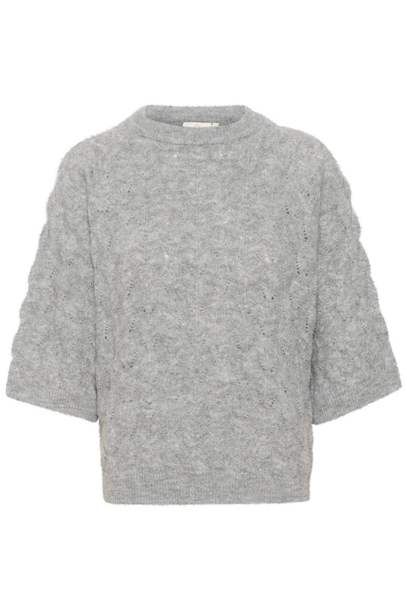 KAMALENE KNIT PULLOVER | GREY MELANGE (Copie) KAFFE