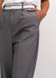 KAREY PANTS | GREY MELANGE KAFFE