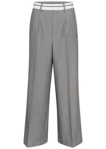 KAREY PANTS | GREY MELANGE KAFFE