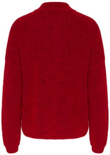 Charger l&#39;image dans la galerie, ALPHAGZ SHORT CARDIGAN | HAUTE RED MELANGE GESTUZ