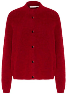 ALPHAGZ SHORT CARDIGAN | HAUTE RED MELANGE GESTUZ