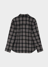 Load image into Gallery viewer, DAY Birger et Mikkelsen Henri Flannel Shirt in Medium Grey Melange – back product view