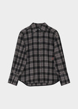 Load image into Gallery viewer, DAY Birger et Mikkelsen Henri Flannel Shirt in Medium Grey Melange – front product view