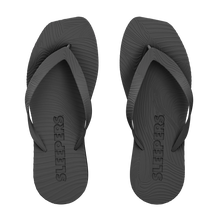 Load image into Gallery viewer, HIGH PLATFORM FLIP FLOPS BLACK SLEEPERS