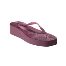 Load image into Gallery viewer, HIGH PLATFORM FLIP FLOPS | BURGUNDY SLEEPERS