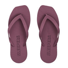Load image into Gallery viewer, HIGH PLATFORM FLIP FLOPS | BURGUNDY SLEEPERS