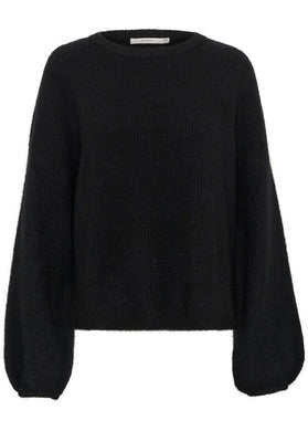 GZALPHA SLIT PULLOVER | BLACK GESTUZ