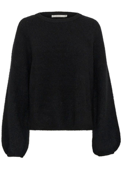 GZALPHA SLIT PULLOVER | BLACK GESTUZ