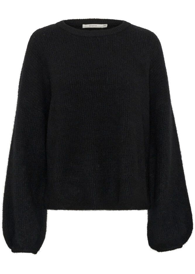 GZALPHA SLIT PULLOVER | BLACK GESTUZ