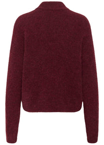 ALPHAGZ SHORT CARDIGAN | BLOOD RED MEL GESTUZ