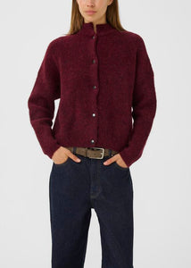 ALPHAGZ SHORT CARDIGAN | BLOOD RED MEL GESTUZ